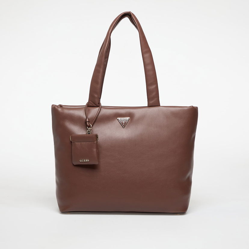 Tygpåse GUESS Sunetra Tech Tote Universal with Detachable Pouch Brun | HWNG7534230-ESP