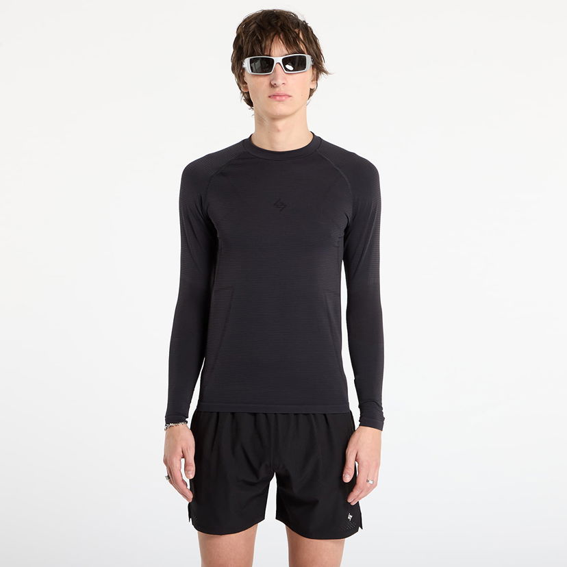 T-shirt Represent Clo 247 Uprising Long Sleeve Seamless T-Shirt Svart | 247M100057-01