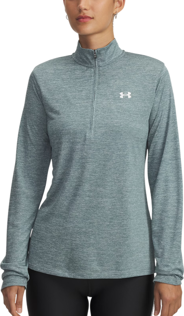 Sweatshirt Under Armour Tech Long Sleeve Quarter Zip Top Twist Turkos | 1384225-587, 0