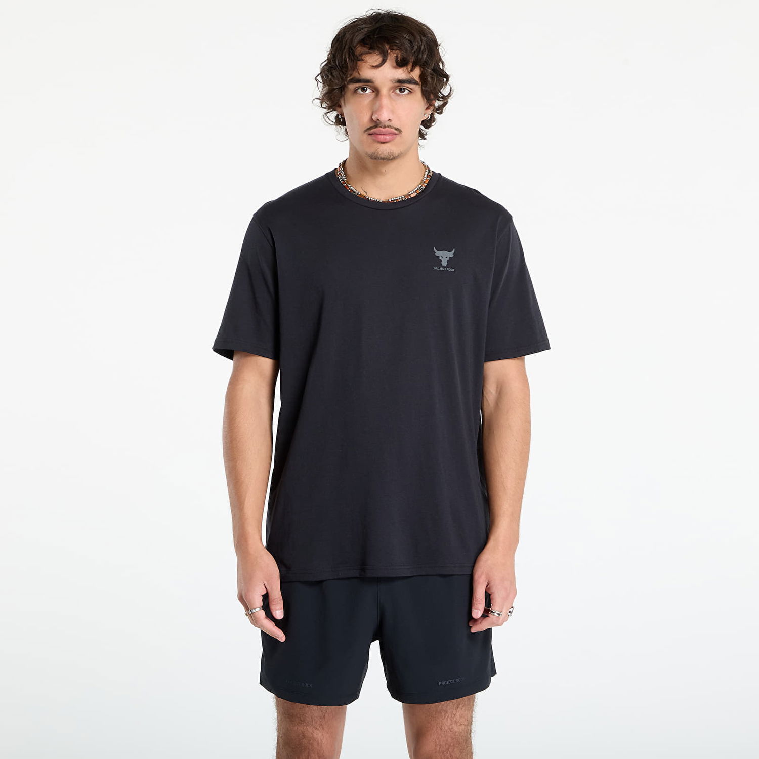 T-shirt Under Armour Project Rock Simple Branded Tee Svart | 1387797-002, 0