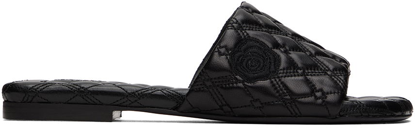 Sneakers och skor Burberry Leather Quilt Slides Svart | 8091366, 0