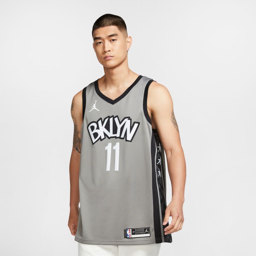 Jersey Jordan Kyrie Irving Nets Statement Edition 2020 Jersey Grå | CV9469-008, 1