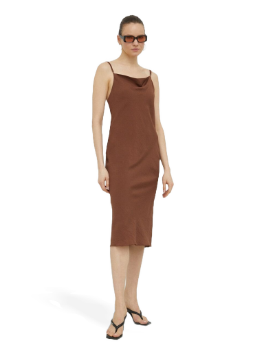 Klä Samsoe Samsoe Fredericka Slim Dress Brun | F23100140