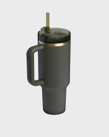 Dricksflaska Stanley Quencher H2.O FlowState Handled Tumbler 40 oz with Straw Grön | 10-10824-988, 2