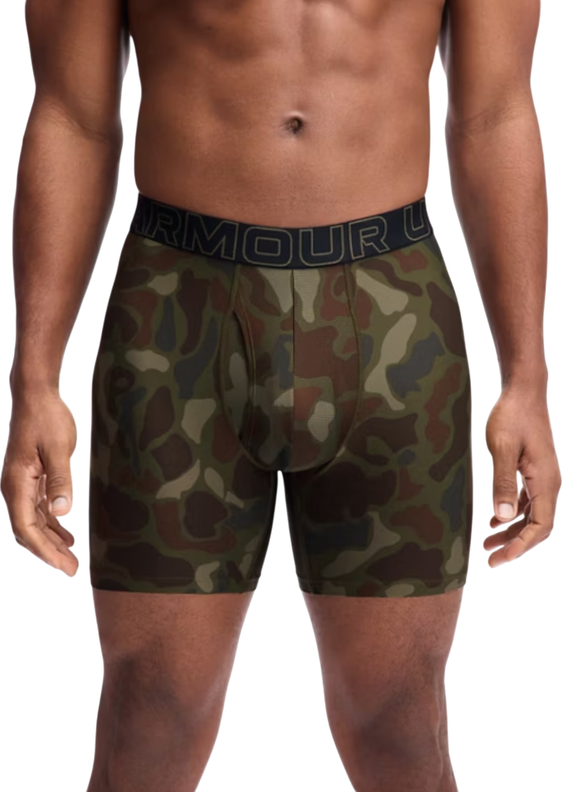 Boxare Under Armour Under Armour Print 6in Boxer Shorts (3-Pack) Grön | 1383879-392