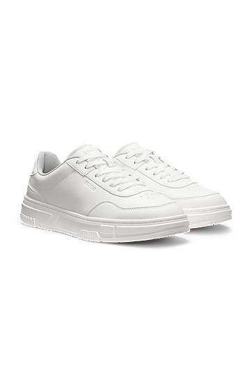 Tillbehör BOSS Zigzag Detail Faux-Leather Vit | 50548507