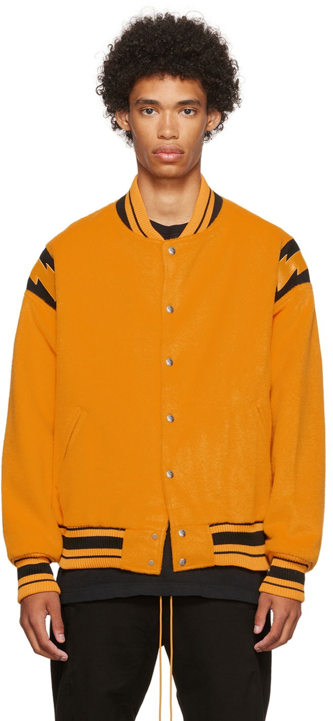 Bomberjacka Rhude Rhude Lightning Bomber Jacket Orange | RHPF22JA09362121