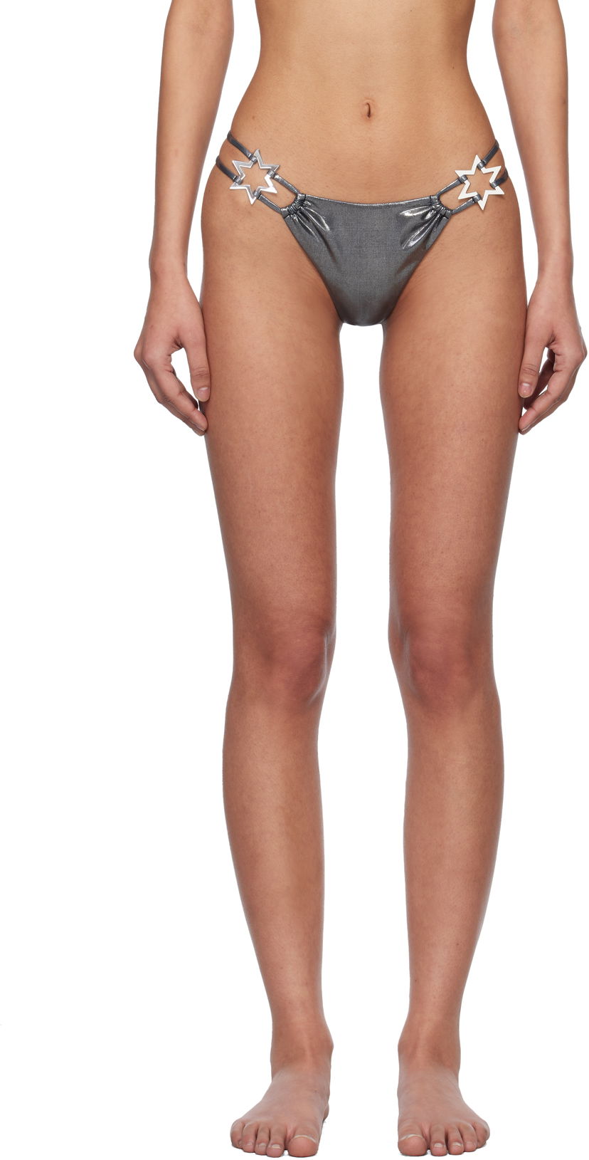 Badkläder MISBHV MISBHV Hollywood Bikini Bottom Grå | 250W603