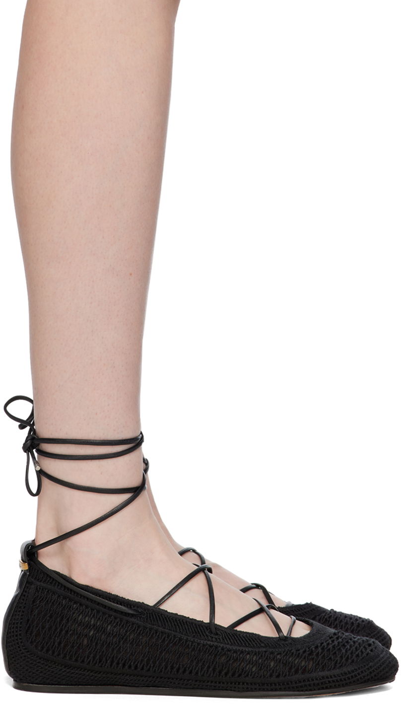 Kläder ISABEL MARANT Isabel Marant Belna Lace-Up Ballerina Flats Svart | 24EBN0006FB-B2A07S