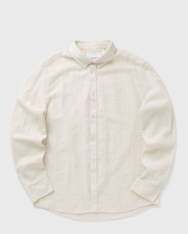 Skjorta Les Deux Konrad Stripe Textured Button-Down Shirt Vit | 1000067-215, 0