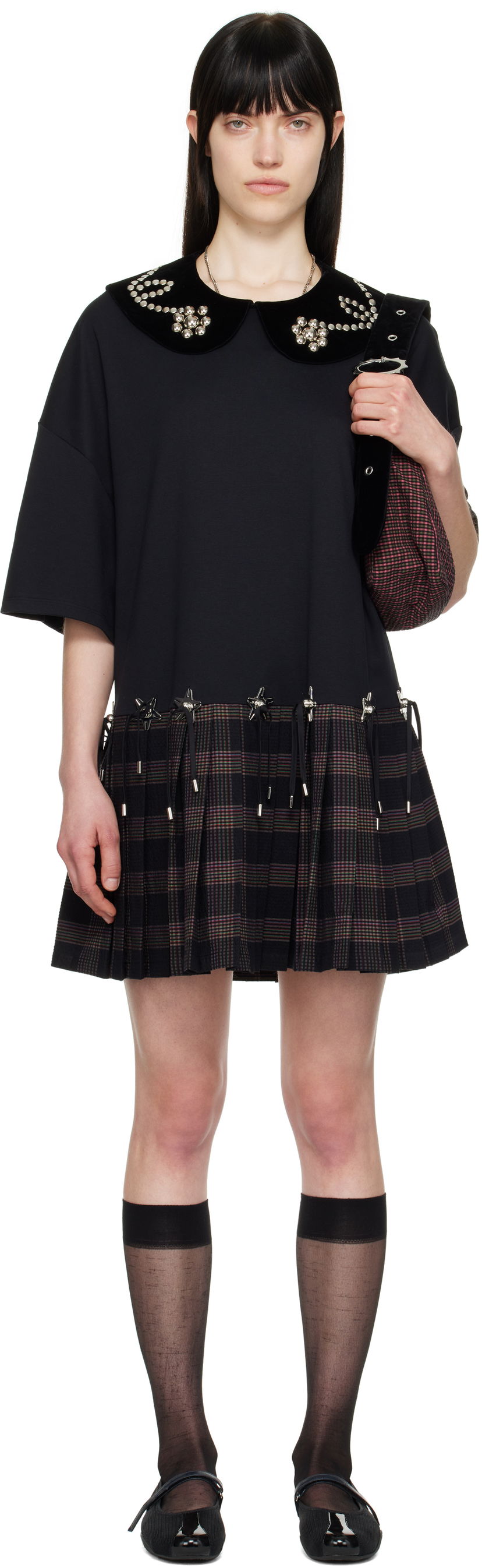 Klä Chopova Lowena Chopova Lowena Saltos Kilt Mini Dress Flerfärgad | 1296