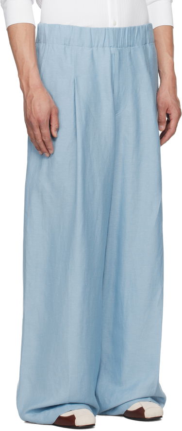 Byxor Dries Van Noten Dries Van Noten Drawstring Wide-Leg Trousers Brun | 251-020907-1304, 4