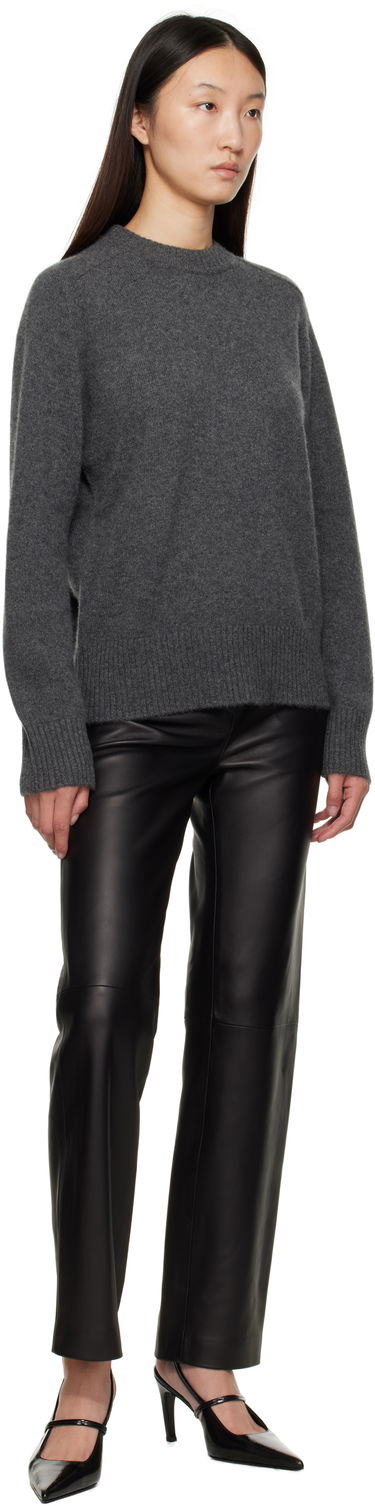 Byxor Loulou de Saison Cobe Paneled Straight-Leg Leather Pants Svart | COBE, 3
