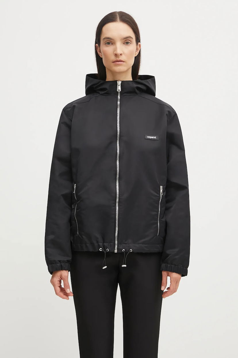 Jacka Coperni Coperni Horn Hooded Jacket Svart | COPOW13F3003