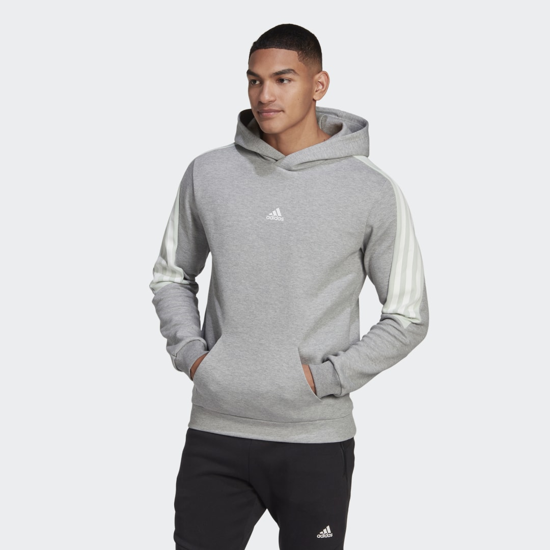 Sweatshirt adidas Originals Future Icons 3-Stripes Hoodie Grå | HL1969, 0