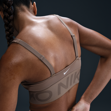 Behå Nike Pro Indy Plunge Padded Medium-Support Sports Bra Brun | HF7324-233, 3
