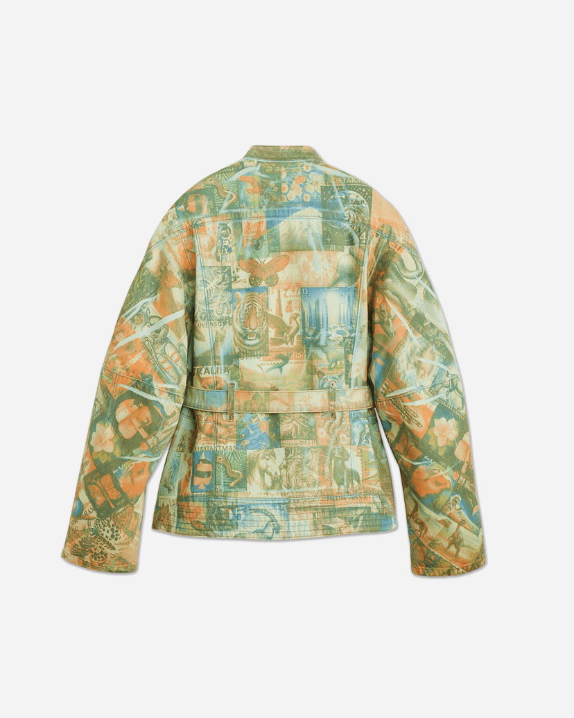 Jacka KIKO KOSTADINOV Levi's Carina Waisted Jacket with Postal Stamp Print Flerfärgad | 003IR0000 1
