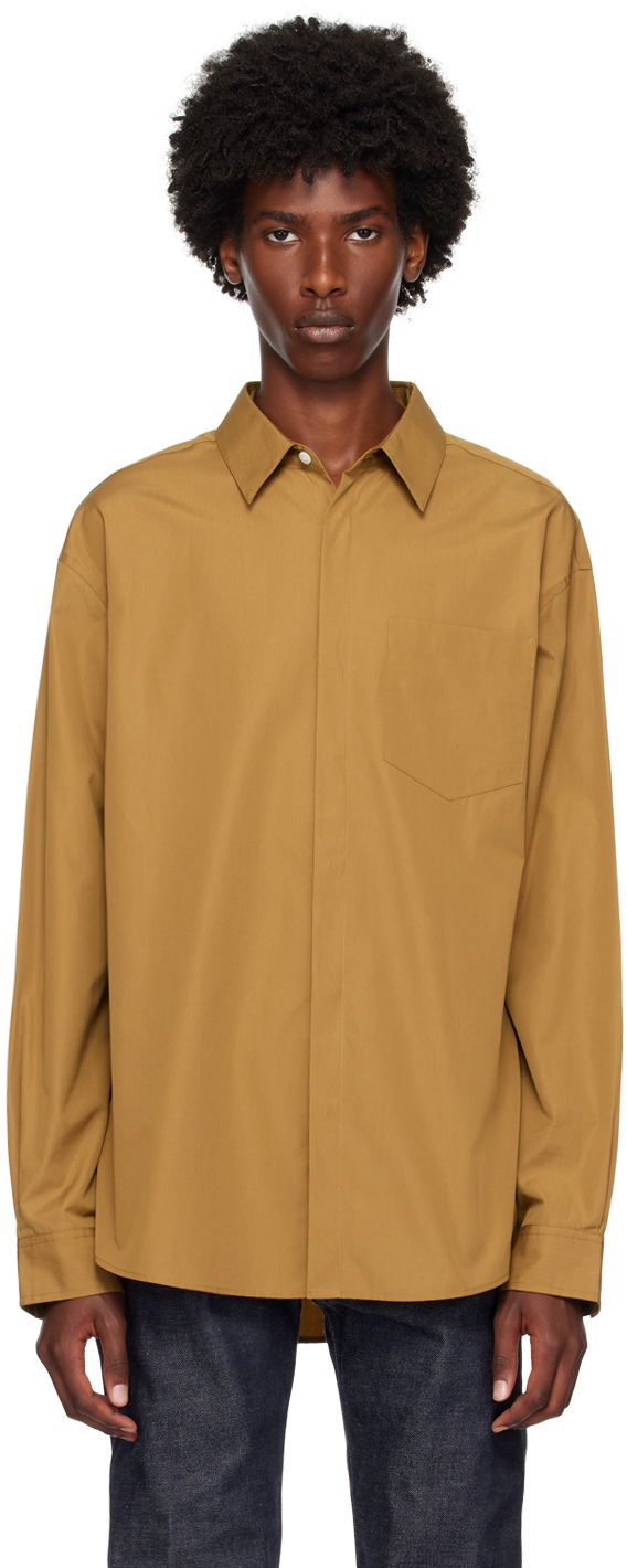 Skjorta CALVIN KLEIN Beige Classic Shirt Orange | 81EM115