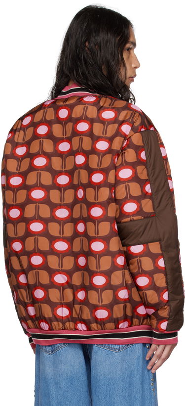 Pufferjacka Anna Sui Exclusive Floral Print Puffer Jacket Brun | M723B30, 2