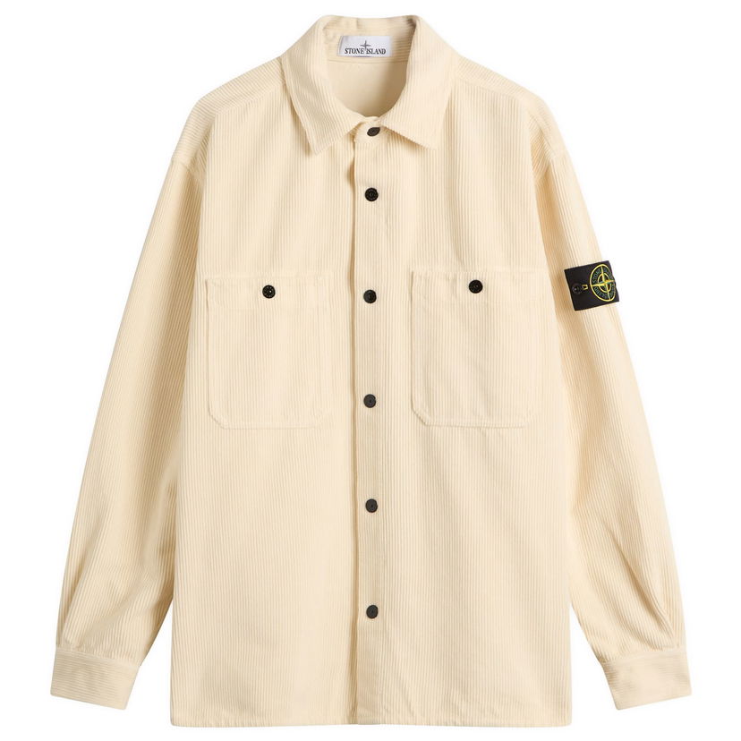 Jacka Stone Island Corduroy Overshirt Beige | K2S151200012-V0093