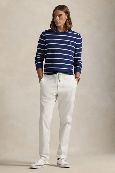 Sweater Polo by Ralph Lauren Striped Cotton Blend Sweater Blå | 710955764, 2