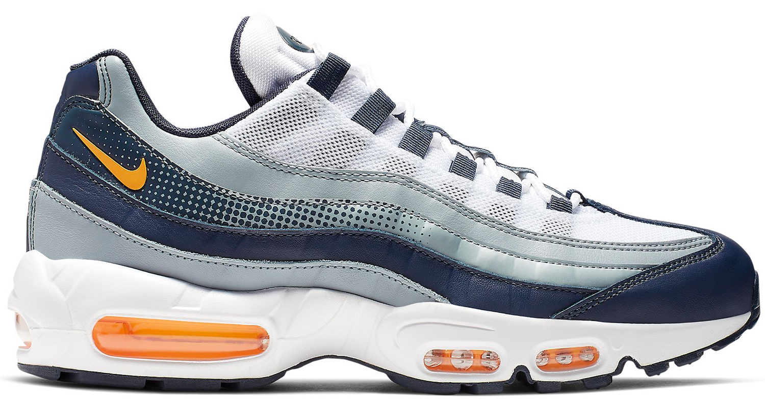 Sneakers och skor Nike Air Max 95 Midnight Navy Laser Orange Mörkblå | AJ2018-401, 0