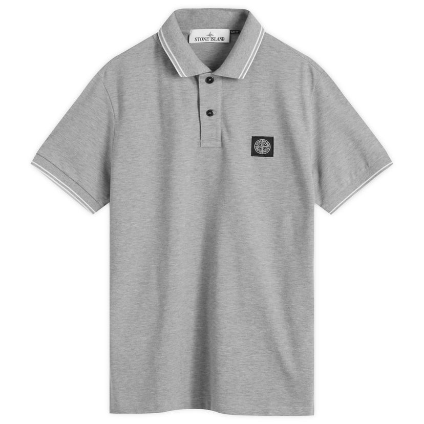 Polotröja Stone Island Patch Polo Shirt Grå | 81152SC18-A0M64