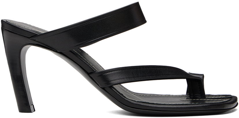 Tillbehör Dries Van Noten Dries Van Noten Thong Heeled Sandals Svart | WS241-1187-110