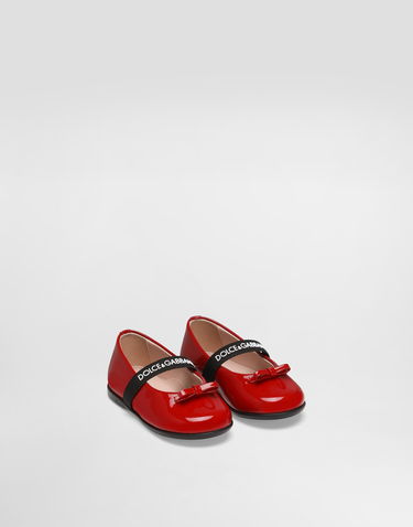 Tillbehör Dolce & Gabbana Dolce & Gabbana Patent Leather Ballet Flats With Elastic Röd | D20093A483187124, 1