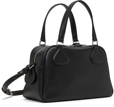 Handväska Courrèges Studded Leather Bowling Bag Svart | 324GSA133CR0065, 2