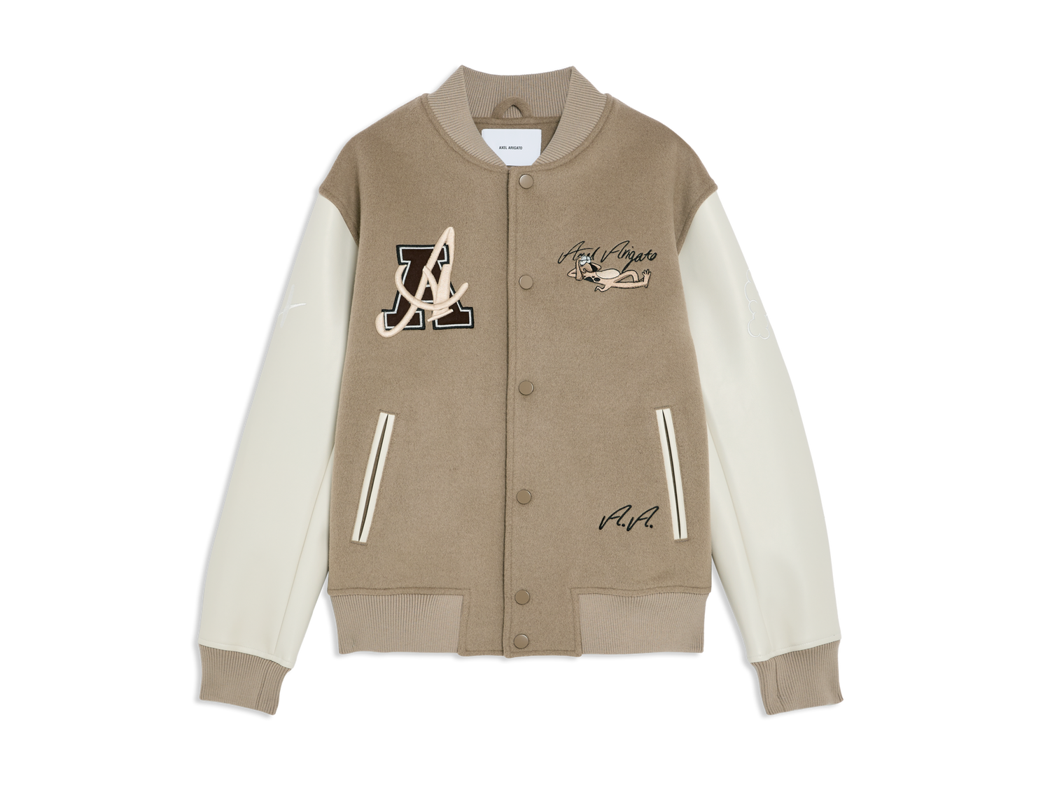 Jacka AXEL ARIGATO Wes Varsity Jacket Beige | A2178002, 0