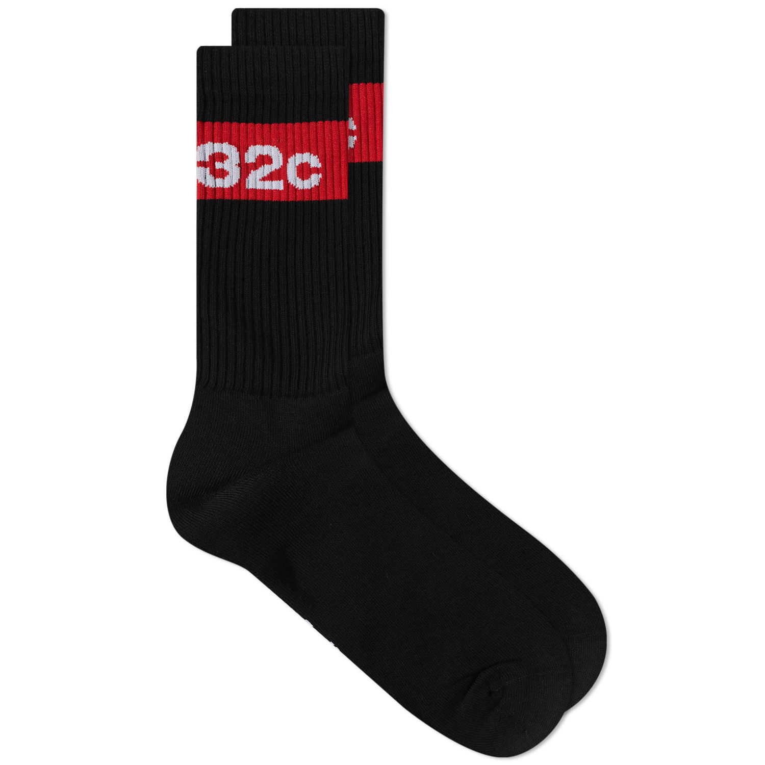 Strumpor 032C Tape Logo Sock Svart | SS23-A-1010, 0