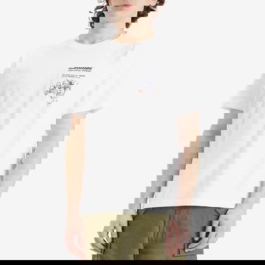 T-shirt Maharishi Maharishi x Basquait Year Of The Snake Graphic T-Shirt, Size Large Vit | 1466-WHT, 2