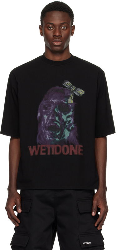 T-shirt We11done We11done Graphic Print T-Shirt Svart | WD-TT1-24-743-U-BK, 0