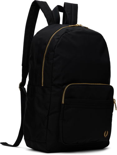 Ryggsäck Fred Perry Fred Perry Textured Nylon Backpack Svart | L9258, 1