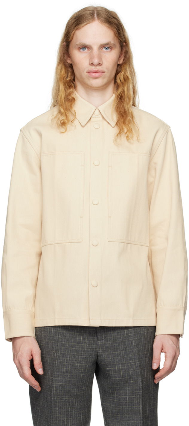 Jacka Jil Sander Sea Island Denim Jacket Beige | J22DL0234_J45257