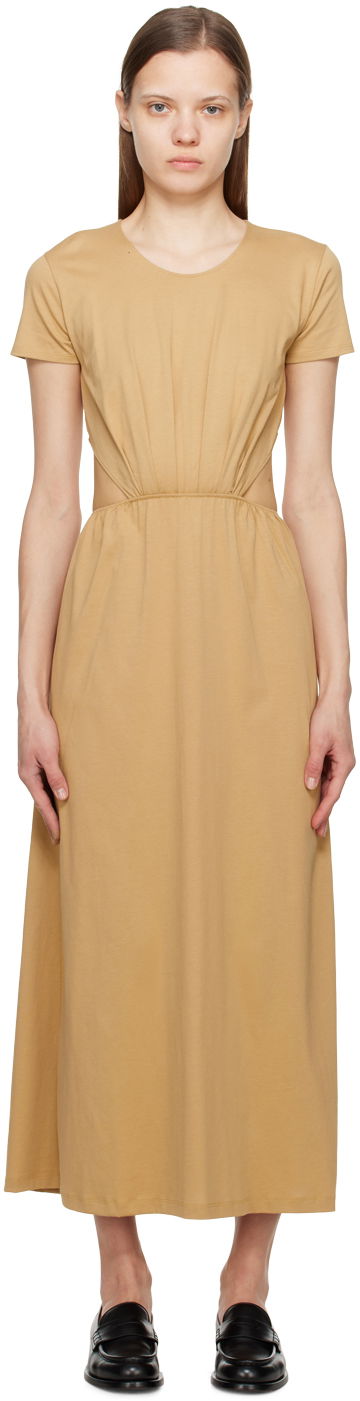 Klä Loulou de Saison Loulou de Saison Seram Midi Dress Beige | SERAM