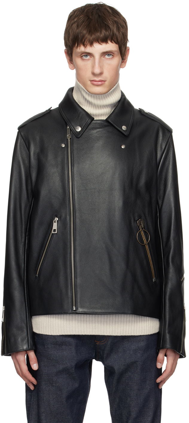 Jacka A.P.C. JW Anderson x Leather Jacket Svart | PXBTO-H02848, 0
