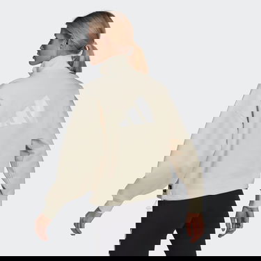 Sweatshirt adidas Performance Sportswear Future Icons Quarter-Zip Hoodie Beige | HC1641, 2