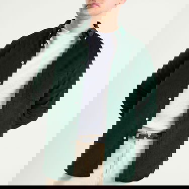 Skjorta Portuguese Flannel Lobo Button Down Corduroy Shirt Grön | AW25051-GRN, 5