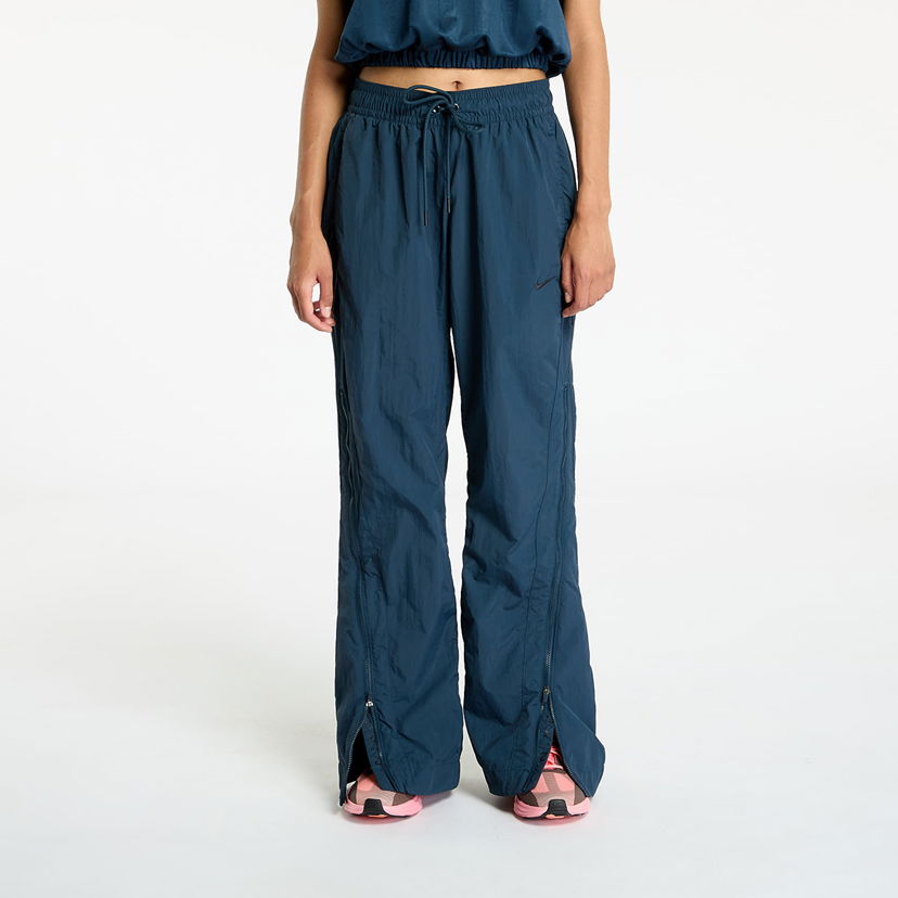 Byxor Nike Pants Sportswear Collection Women's Mid-Rise Repel Zip Pants Armory Navy/ White Mörkblå | FV7544-478