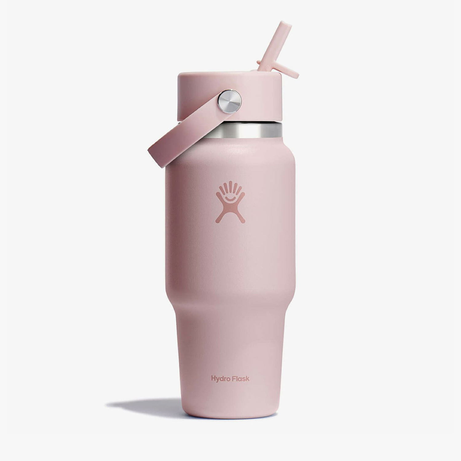 Dricksflaska Hydro Flask 709 ml Wide Flex Straw Travel Bottle Trillium Universal Rosa | WT24CFS678, 0