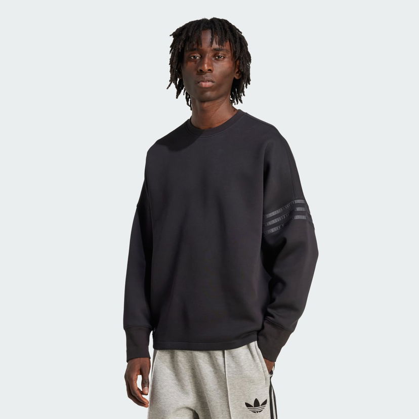 Sweatshirt adidas Performance Neuclassics Oversized Crew Sweatshirt Svart | JW7918
