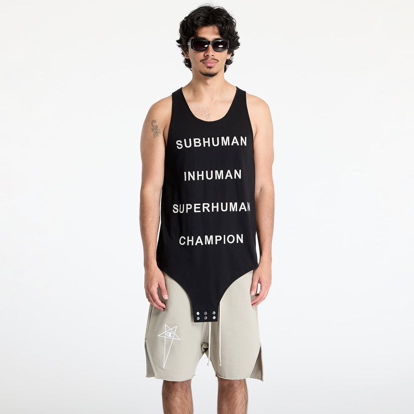 Linne Rick Owens Rick Owens DRKSHDW x Champion Basketball Tank Top Svart | CM01E1678 CHJG 09