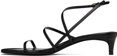 Tillbehör Khaite KHAITE Loop Kitten Heel Sandals Svart | F3076-920, 2