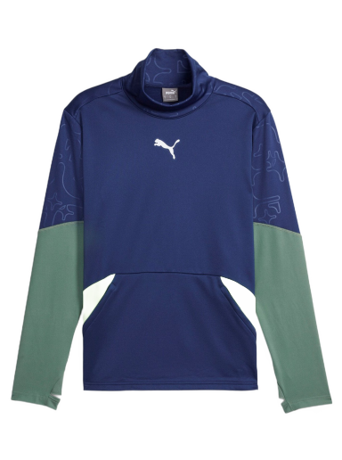 T-shirt Puma Winterized Football Top Mörkblå | 658510-01