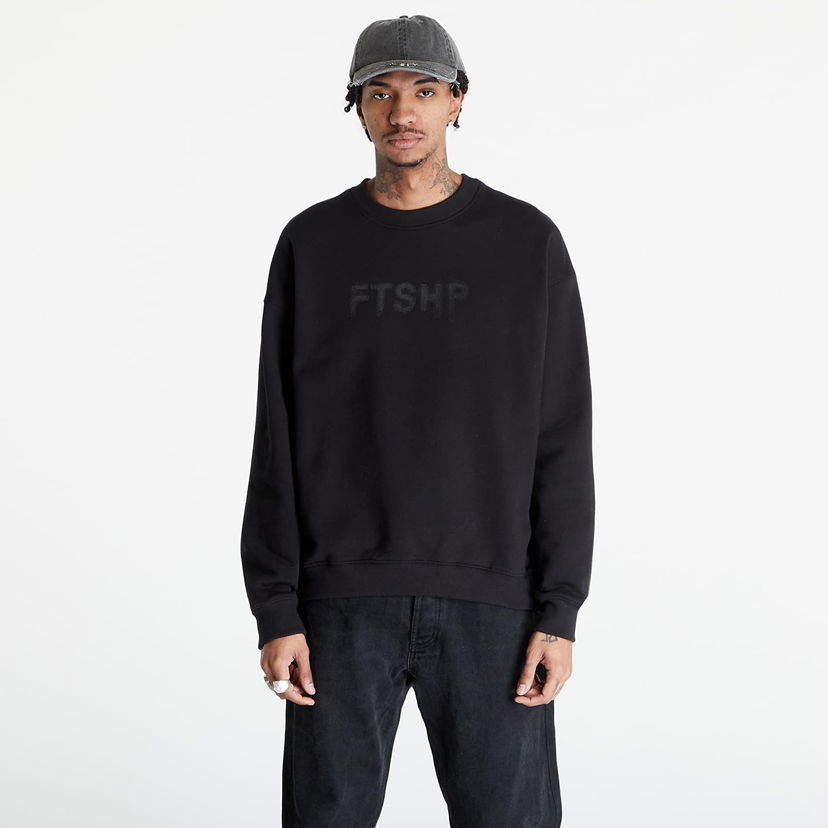 Sweatshirt Footshop FTSHP HALFTONE CREWNECK SWEATSHIRT UNISEX Svart | FTSHP_297