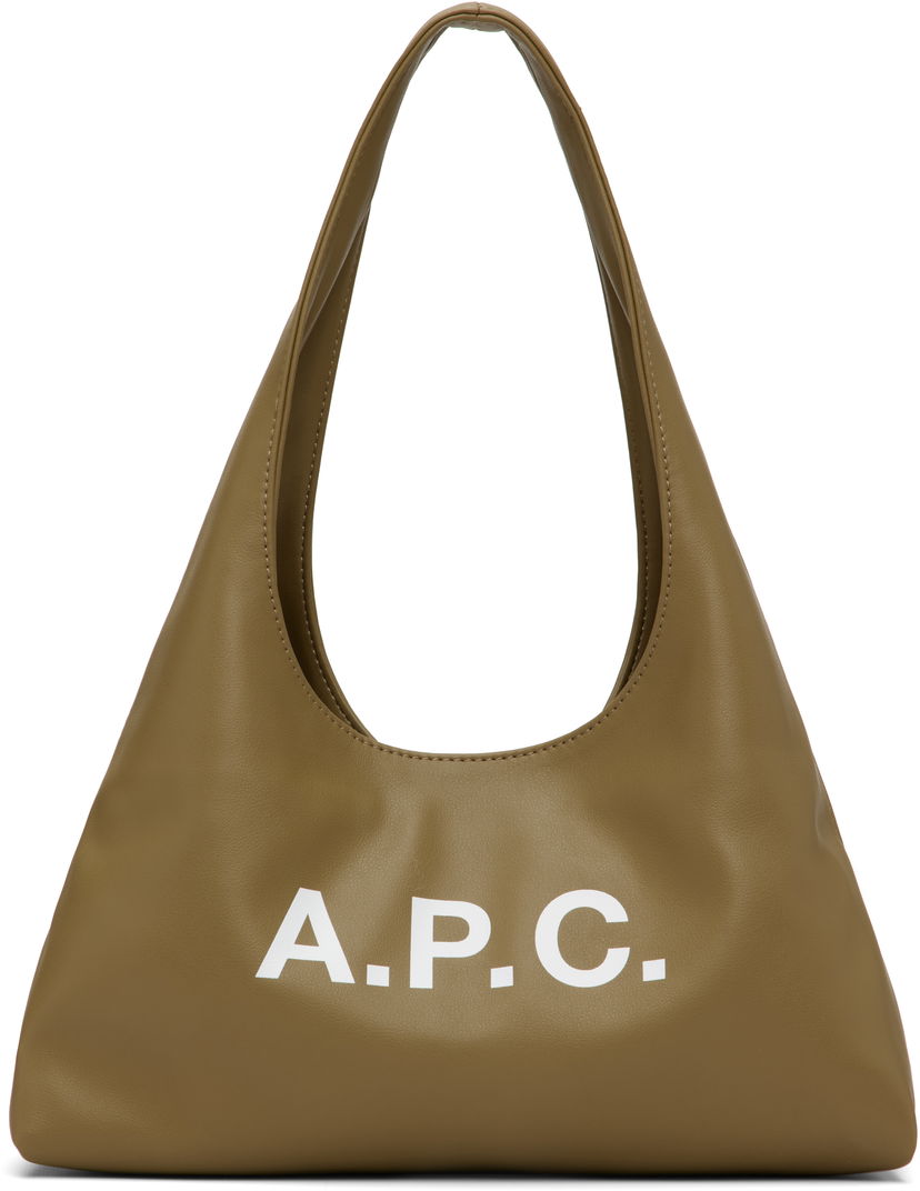 Axelväska A.P.C. A.P.C. Baby Ninon Shoulder Bag Grön | PUAAT-F67027