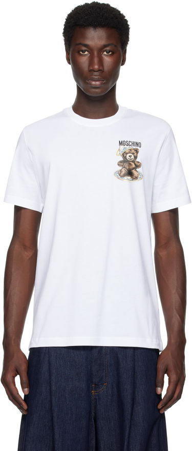 T-shirt Moschino Moschino Teddy Bear Graphic T-Shirt Vit | 252ZZ072152411001, 0