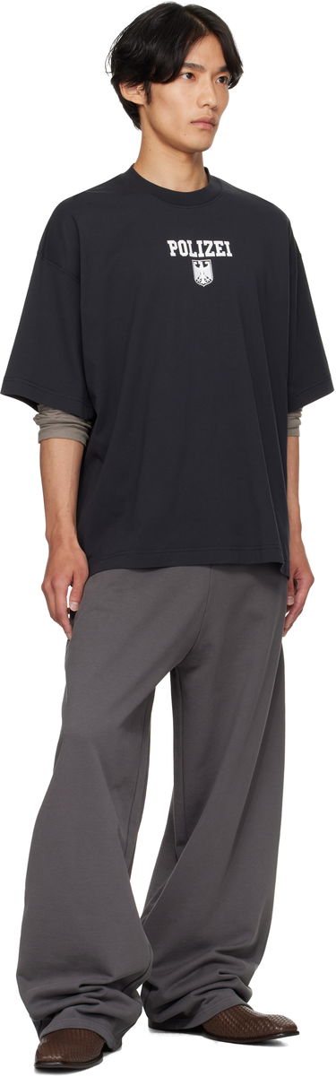 T-shirt VETEMENTS Vetements Polizei Regular T-Shirt Svart | UH76TR300B, 3